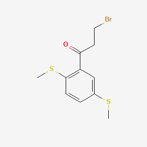 1-(2,5-Bis(methylthio)phenyl)-3-bromopropan-1-one