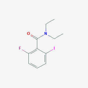 molecular formula C11H13FINO B14077451 N,N-diethyl-2-fluoro-6-iodobenzamide 