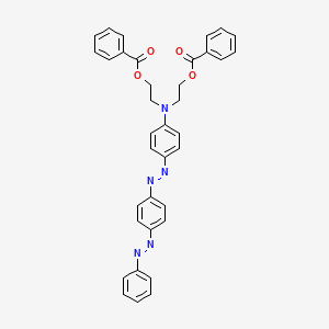 Ethanol, 2,2'-((4-((4-(phenylazo)phenyl)azo)phenyl)imino)bis-, dibenzoate (ester)