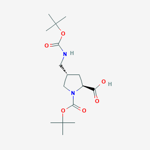 N-tert-Butoxycarbonyl-trans-4-(N-tert-Butoxycarbonylaminomethyl)-L-Proline