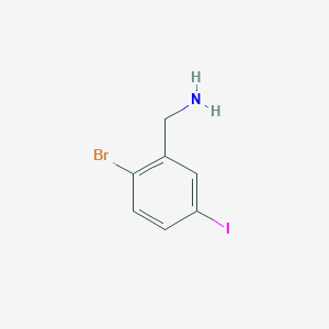 molecular formula C7H7BrIN B1407751 (2-Bromo-5-iodophenyl)methanamine CAS No. 1261470-92-1