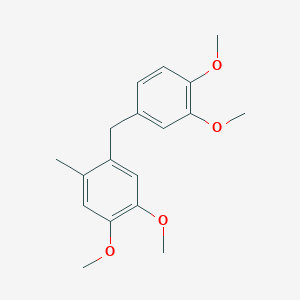 1-[(3,4-Dimethoxyphenyl)methyl]-4,5-dimethoxy-2-methylbenzene