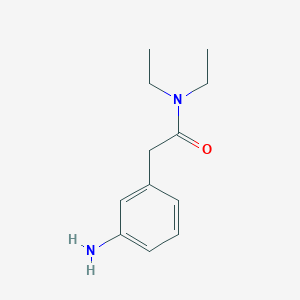 molecular formula C12H18N2O B14077525 2-(3-aminophenyl)-N,N-diethylacetamide CAS No. 58730-44-2