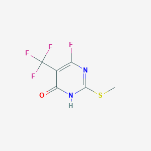 4(1H)-Pyrimidinone, 6-fluoro-2-(methylthio)-5-(trifluoromethyl)-