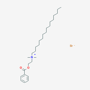 molecular formula C27H48BrNO2 B14077553 N-[2-(Benzoyloxy)ethyl]-N,N-dimethylhexadecan-1-aminium bromide CAS No. 102719-67-5