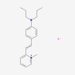 molecular formula C20H27IN2 B14077571 2-{2-[4-(Dipropylamino)phenyl]ethenyl}-1-methylpyridin-1-ium iodide CAS No. 100301-28-8