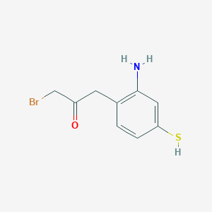 1-(2-Amino-4-mercaptophenyl)-3-bromopropan-2-one