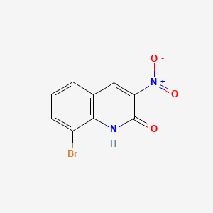 molecular formula C9H5BrN2O3 B14077605 8-Bromo-3-nitro-2(1H)-quinolinone 