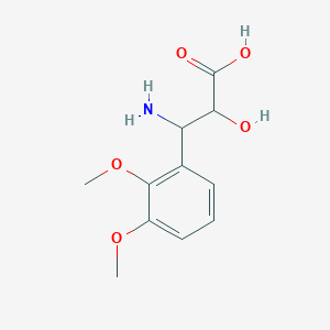 3-Amino-3-(2,3-dimethoxyphenyl)-2-hydroxypropanoic acid