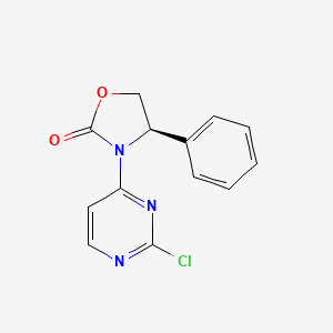 molecular formula C13H10ClN3O2 B1407764 (R)-3-(2-氯嘧啶-4-基)-4-苯基恶唑烷-2-酮 CAS No. 1429180-77-7