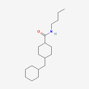 Cyclohexanecarboxamide, 4-(cyclohexylmethyl)-N-butyl-