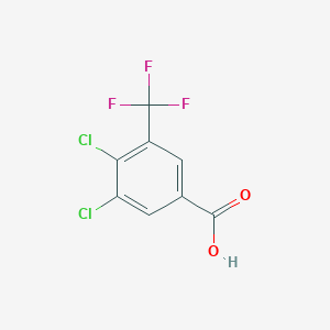 molecular formula C8H3Cl2F3O2 B1407768 3,4-二氯-5-(三氟甲基)苯甲酸 CAS No. 1706458-41-4