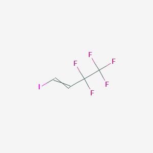 molecular formula C4H2F5I B14077705 3,3,4,4,4-Pentafluoro-1-iodo-1-butene 