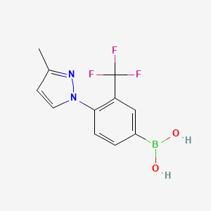 (4-(3-Methyl-1H-pyrazol-1-yl)-3-(trifluoromethyl)phenyl)boronic acid