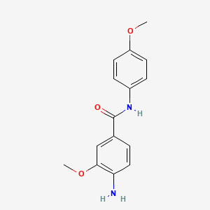 4-amino-3-methoxy-N-(4-methoxyphenyl)benzamide