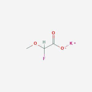 molecular formula C3H4FKO3 B1407776 2-氟-2-甲氧基乙酸钾 CAS No. 1803593-09-0