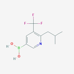 (6-Isobutyl-5-(trifluoromethyl)pyridin-3-yl)boronic acid