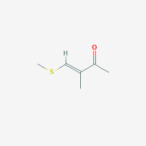 molecular formula C6H10OS B140778 E-4-Methylthio-3-methyl-3-buten-2-one CAS No. 128307-46-0