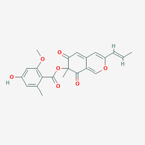 molecular formula C22H20O7 B14077803 2''-O-Methylmitorubrin 