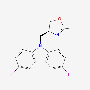 (4S)-4-[(3,6-diiodocarbazol-9-yl)methyl]-2-methyl-4,5-dihydro-1,3-oxazole