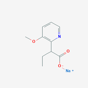 molecular formula C10H12NNaO3 B1407782 2-(3-甲氧基吡啶-2-基)丁酸钠 CAS No. 1803588-08-0