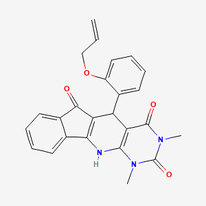 5,7-dimethyl-2-(2-prop-2-enoxyphenyl)-5,7,9-triazatetracyclo[8.7.0.03,8.011,16]heptadeca-1(10),3(8),11,13,15-pentaene-4,6,17-trione