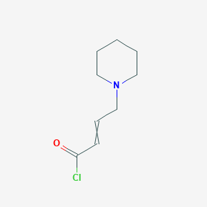 molecular formula C9H14ClNO B14077886 4-Piperidin-1-yl-but-2-enoyl chloride 