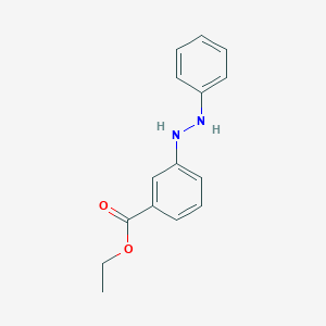 Benzoic acid, 3-(2-phenylhydrazino)-, ethyl ester