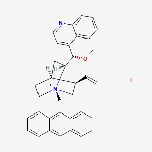 4-[(S)-[(1S,2R,4S,5R)-1-(anthracen-9-ylmethyl)-5-ethenyl-1-azoniabicyclo[2.2.2]octan-2-yl]-methoxymethyl]quinoline;iodide