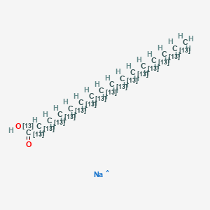 molecular formula C16H32NaO2 B14077940 Sodium Palmitate (U-13C16, 98%+) 