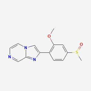 2-[4-(Methanesulfinyl)-2-methoxyphenyl]imidazo[1,2-a]pyrazine