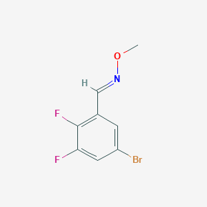 molecular formula C8H6BrF2NO B1407796 O-甲基-(E)-5-溴-2,3-二氟苯甲醛肟 CAS No. 1365889-33-3
