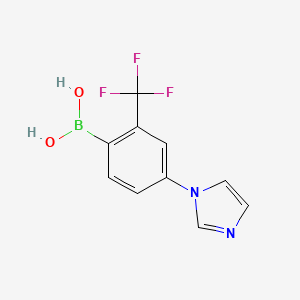 (4-(1H-Imidazol-1-yl)-2-(trifluoromethyl)phenyl)boronic acid