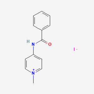 molecular formula C13H13IN2O B14077971 N-(1-methylpyridin-1-ium-4-yl)benzamide;iodide CAS No. 127722-74-1