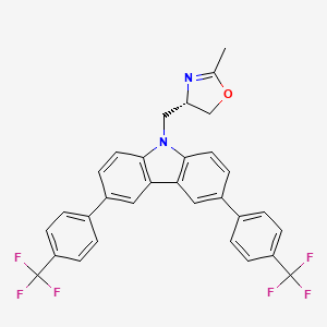 (4S)-4-[[3,6-bis[4-(trifluoromethyl)phenyl]carbazol-9-yl]methyl]-2-methyl-4,5-dihydro-1,3-oxazole