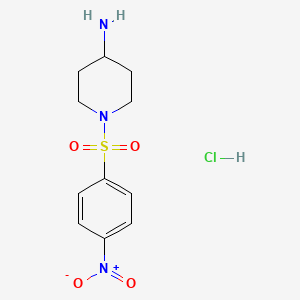 B1407801 1-(4-Nitrobenzenesulfonyl)piperidin-4-amine hydrochloride CAS No. 1158206-68-8