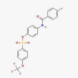 molecular formula C21H16F3NO5S B14078024 ENPP3 Inhibitor 4g 