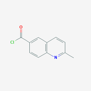 molecular formula C11H8ClNO B1407803 2-Methylquinoline-6-carbonyl chloride CAS No. 1073666-36-0