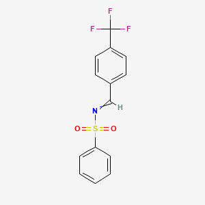 N-(4-Trifluoromethyl-benzylidene)-benzenesulfonamide