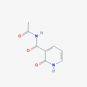 molecular formula C8H8N2O3 B14078056 N-Acetyl-2-oxo-1,2-dihydropyridine-3-carboxamide CAS No. 101392-31-8