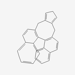 molecular formula C27H20 B14078075 hexacyclo[17.8.0.02,11.03,8.013,17.022,27]heptacosa-1(19),2(11),3,5,7,9,13,16,20,22,24,26-dodecaene 