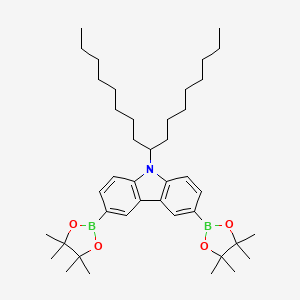 3,6-bis(4,4,5,5-tetramethyl-1,3,2-dioxaborolan-2-yl)-N-9-heptadecanylcarbazole