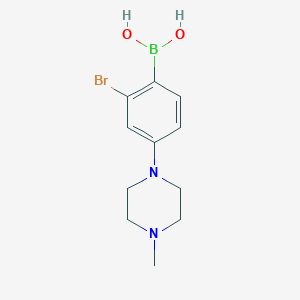 (2-Bromo-4-(4-methylpiperazin-1-yl)phenyl)boronic acid