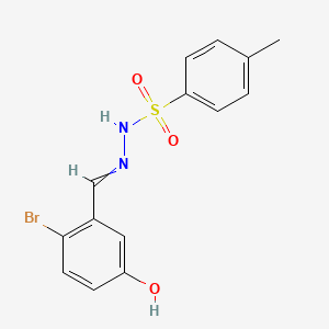 N-[(2-bromo-5-hydroxyphenyl)methylideneamino]-4-methylbenzenesulfonamide