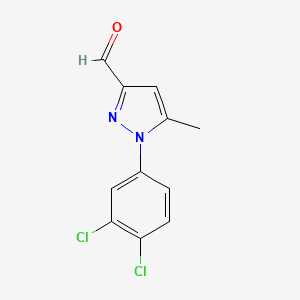 1-(3,4-Dichlorophenyl)-5-methyl-1H-pyrazole-3-carbaldehyde