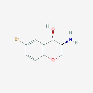 (3R,4S)-3-Amino-6-bromo-3,4-dihydro-2H-1-benzopyran-4-ol