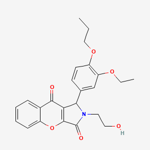 1-(3-Ethoxy-4-propoxyphenyl)-2-(2-hydroxyethyl)-1,2-dihydrochromeno[2,3-c]pyrrole-3,9-dione