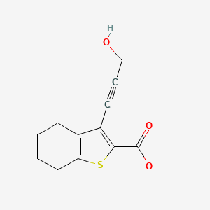 Methyl 3-(3-hydroxyprop-1-yn-1-yl)-4,5,6,7-tetrahydrobenzo[b]thiophene-2-carboxylate