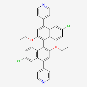 4,4'-[(1R)-6,6'-Dichloro-2,2'-diethoxy[1,1'-binaphthalene]-4,4'-diyl]bispyridine