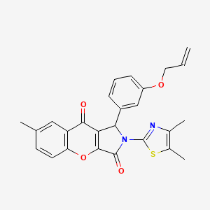 2-(4,5-Dimethyl-1,3-thiazol-2-yl)-7-methyl-1-[3-(prop-2-en-1-yloxy)phenyl]-1,2-dihydrochromeno[2,3-c]pyrrole-3,9-dione